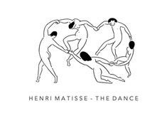 tattoo ideas, Matisse Tattoo, Henri Matisse Dance, Trippy Tattoo, Dance Tattoo, Famous Artworks, Matisse Paintings, Dance Paintings, Prints On Canvas, Painting Tattoo