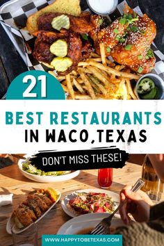 Great restaurants in Waco, Texas Amazing Restaurants, Texas Travel Guide, Texas Bucket List, Restaurants To Try, Texas Food, Texas Bbq, Travel Cheap