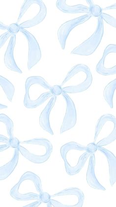 an image of blue bows on white background