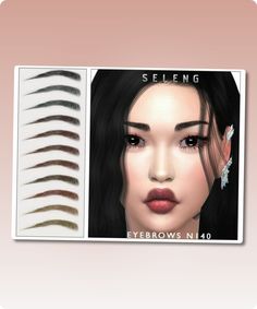 Sims 4 Facial Hair CC: Eyebrows N140 By Seleng Facial Hair, Sims 4, Eyebrows, Facial, Gaming, Hair