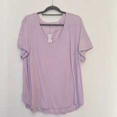 Comfortable And Stylish Tshirt Size 3x From Maurices. New With Tag Casual Purple Tops For Relaxation, Purple T Shirts, Tie Dye Shirt, Love T Shirt, Work Blouse, Hooded Pullover, Plus Size Shirts, Striped Shorts, V Neck Tops