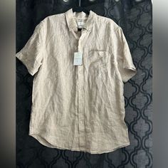 Porter & Ash Button Down Dress Shirt Short Sleeve 100% Linen Made In India Beige Ptp 22” Dress Shirt Short Sleeve, Button Down Dress Shirt, Button Down, Button Down Dress, Shirt Short Sleeve, Casual Shirts For Men, Dress Shirt, Casual Button Down Shirts, Button Downs