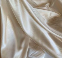 Cream - 19mm STRETCH Silk Charmeuse 45 inches wide Silk with spandex Cream Colour Aesthetic, Creme Aesthetics, Ivory Aesthetic, Artist Moodboard, Silk Aesthetic, Dance Photoshoot, Castle Doors, Goodnight Moon, Subtle Luxury