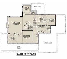 the basement plan for this home