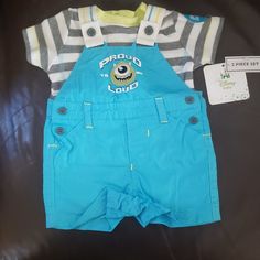 Monsters Inc. 2 Piece Set Monsters Inc Outfit, Diaper Cart, Monster Inc, Baby Overalls, Monsters Inc, Baby Disney, 2 Piece Set, Matching Sets, 2 Piece