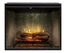 Dimplex 36 Revillusion Built-in Electric Portrait Firebox Fireplace Insert Weathered Concrete, Built In Electric Fireplace, Concrete Interiors, Birch Logs, Poured Concrete, Wood Burning Fires, Door Kits, Fireplace Inserts, Acrylic Panels