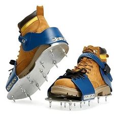 Gunite Spiked Shoes With 3/4" Short Spikes Upgrade Strap Design And Nonslip Heel to toe inside straps is 11.75" Spike Shoes, Epoxy Floor, Color Pairing, Danner Mountain Light Boot, Strap Design, Ankle Straps, Lace Design, Cute Shoes, Hiking Boots