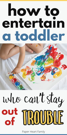 the cover of how to entertain a toddler who can't stay out of trouble