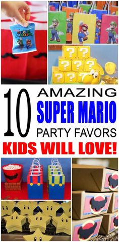 the top ten super mario party favors for kids to make and share with each other