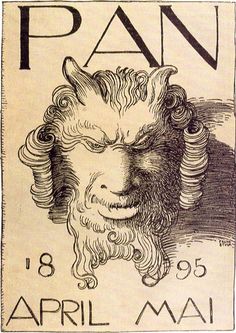 an advertisement for the pan, featuring a man's face with long hair and beards