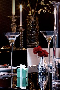 . Gifts For The Home, Food Jewelry, Dinner For Two, Old Lady, Tiffany And Co, Romantic Dinners, Champagne Glasses, Absinthe Fountain, Tiffany Blue