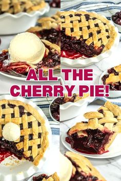 all the cherry pies are ready to be eaten