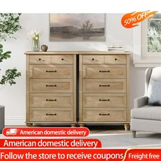 an american domestic delivery offer is shown