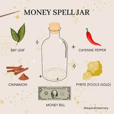 One Word Spells, Word Spells, Money Spell Jar, Goddess Magick, Money Spells That Work, Money Spell, Witchcraft Spells