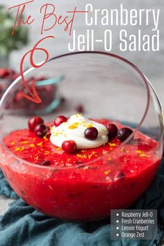 the best cranberry jello salad