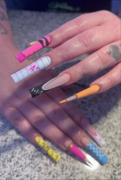 Nail Drawing Art, Nail Designs Stiletto, Match Nails, Mix Match Nails, Boujee Nails, Fye Nails, Summer Sets, Cute Teacher Outfits, Gel Nail Art Designs