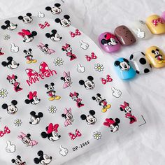 Nail Art Decoration Cartoon Stitch Mickey 5D Stickers – Queencloth Princess Nail Art, Mickey Mouse Nail Art, Mickey Mouse Stickers, Stickers Disney, Splatter Nails, Mickey Mouse Decorations, Nail Art Stickers Decals, Nails Fake