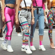 80s Costume Ideas For Women, 80s Neon Outfit, Party Style Outfit, The 80s Fashion