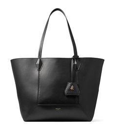 Find JIMMY CHOO Diamond Medium Leather Tote Bag on Editorialist. The Jimmy Choo Diamond tote bag is crafted from supple calfskin. This tote features a top handle, a logo and paneled detailing. Jimmy Choo Bag, Beige Bag, Black Leather Tote Bag, Diamond Collection, Bag Icon, Black Tote Bag, Leather Tote Bag, Womens Tote Bags, Harrods