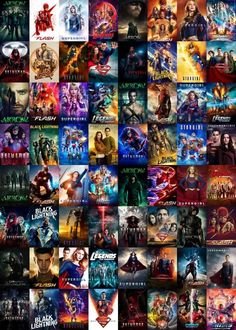 many different movie posters are shown in this collage, including the characters from various films