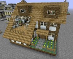 an image of a house in minecraft