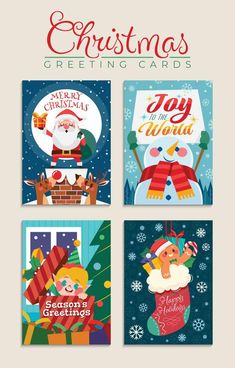 Santa Claus and His Helpers Greeting Cards Set The Santa Claus, Vector Game, Merry Christmas Card Greetings, Cards Greeting, Greeting Card Set, Cityscape Photos, Heart With Arrow, Holiday Greetings, Christmas Joy