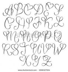 the letters and numbers are drawn with black ink on white paper, handwritten in cursive writing