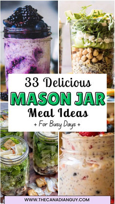 mason jar meal ideas for busy days