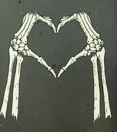 two bones in the shape of a heart