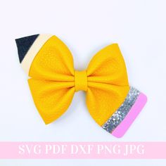 Snap Clip Template, Hair Bow Svg