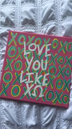 a piece of art that says love you like