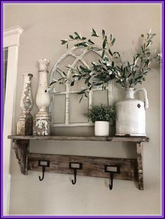 (ad) Farmhouse style kitchen ideas Cottage Decorating, Cottage Shabby Chic, Casa Country, Farmhouse Windows, Cottage Bathroom, Towel Hanger