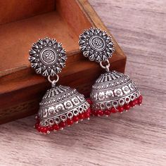 This jhumka set have excellent finish :- You can wear these jhumka in a wedding or a function :- You can wear also on a occasion :- You can gift to your friend :- These jhumka gives you traditional look Traditional Earrings, Handmade Lighting, Jhumka Earrings, Jewelry Women, Oxidized Silver, Ear Jewelry