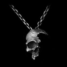 Half Skull Men's Biker Necklace, Antique Silver Color – Nine of Earth Skull Pendant Necklace, Face Necklace, Biker Jewelry, Half Face, Rock Punk, Punk Jewelry, Skull Jewelry, Skull Necklace, Skull Pendant