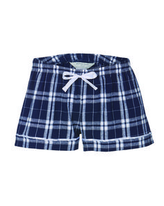 Ladies' Flannel Short - NAVY / SILVER PLAID - L | Boxercraft Women's Flannel Short in Navy Blue/Silver Plaid Size Large | Cotton Flannel Shorts, Micro Shorts, Blue Tartan, Cute Lazy Outfits, Lazy Outfits, Flannel Women, Blue And Silver, Tartan, Dark Blue