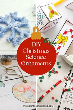 christmas science ornaments are great for kids to make and do with their own hands