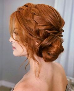 Formal Hairstyles For Long Hair, Penteado Cabelo Curto, Formal Hairstyles, Prom Night, Ginger Hair, Bridesmaid Hair, Hair Updos, Prom Hair, Up Hairstyles