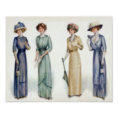 Music Man Costumes, 1912 Fashion, Edwardian Hat, Yellow Dresses, Edwardian Dress, 20th Century Fashion