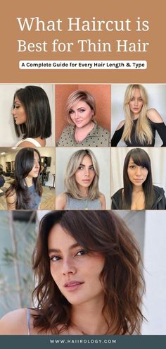 If you're struggling with thin hair that lacks volume and body, I'm here to help! In this blog post, I've outlined the best haircuts for thin hair, taking into account factors such as hair length, type, and face shape. Additionally, you'll discover tips for mastering bangs and fringes and avoiding common haircut mistakes when dealing with thin hair. To find out more about what is a good haircut for thin hair, head over to my blog now! Trending Haircuts For Women, Flattering Haircuts, Find Hairstyles, Haircut Inspiration, Stylish Haircuts