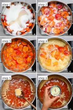 the steps in how to make an orange jellopop recipe with step by step instructions