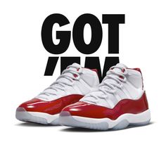 Jordan 11 Classic White Basketball Shoes With Red Sole, Classic Red High-top Sneakers With Contrast Sole, Modern Red Custom Sneakers With Boost Midsole, Retro Basketball Shoes, Jordan Red, Shoes Jordan, Jordans For Men, Jordan 11, Angelina Jolie