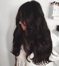 Brown Almost Black Hair, Almost Black Hair, Dark Chocolate Hair, Dark Brunette Hair, Brown Hair Inspo, Chocolate Hair, Brown Hair Balayage, Dark Brown Hair Color, Hair Shades