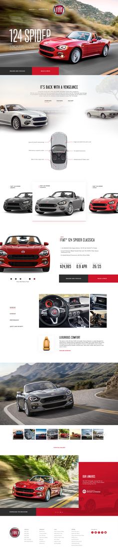 an image of a website page with cars on it