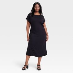 Comes From A Smoke Free & Dog Friendly Home. Make Me An Offer! I Accept Or Counter! Bundle To Save! Black Relaxed Fit Midi Dress For Casual Wear, Casual Black Midi Dress For Daywear, Black Relaxed Fit Midi Dress Casual, Black Relaxed Fit Midi Dress Casual Style, Casual Black Relaxed Fit Midi Dress, Black Short Sleeve Relaxed Midi Dress, Black Relaxed Fit Short Sleeve Midi Dress, Terry Cloth Dress, Knit Skater Dress