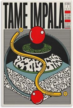 a poster with an image of some food on top of it and the words tame impla