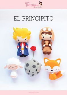 an image of stuffed animals with the title el principitoo written below