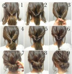 Low Bun With Layered Hair, Low Buns, Fishtail Braid, Peinados Fáciles Para Cabello Corto, Low Bun, Penteado Cabelo Curto, Hair And Beauty, Bridesmaid Hairstyles, Hair Images