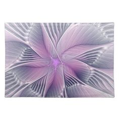 an abstract purple flower is featured in this image