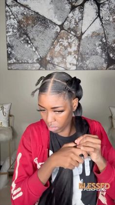 HD lace, 13x6 Half Lace Wig & Bundles | She’s giving!! Quick & easy hairstyles for y’all to learn~☺️Follow @elfinhair for more hair inspiration~ 🛒Click our bio website to find... | Instagram False Ponytail Hairstyles Black Women, Quick Easy Ponytail Hairstyles Black Women, Half Up Half Down Black Women Hairstyles, Half Up Half Down Quick Weave Low Ponytail, Half Up Half Down Hair Black Women Tutorial, Ponytail Tutorial Black Women, Quick Black Hairstyles, Black Women Updo Hairstyles, Feed In Ponytail