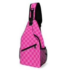 Our Checkered Sling Backpack features an external pocket, two side mesh pockets, and interior pockets within the main compartment, allowing you to organize and store your essentials. Safely carry items such as your phone, wallets, keys, ID cards, credit cards, snacks, books, and more. Anti-Loss Key Design: To prevent the loss of your keys, we have included a key anti-loss rope inside the bag. Simply place your keys on the attached key ring and carry them with you, or detach the buckle for separate use. Comfortable Sponge Shoulder Strap: The wide shoulder strap is equipped with a sponge pad, ensuring long-lasting comfort and protecting your shoulders. The sturdy strap is highly durable and built to withstand daily use. Exquisite Craftsmanship: With meticulous stitching and a sturdy detachab Sling Bag Pattern, Key Design, Small Crossbody Bag, Womens Crossbody Bag, Small Crossbody, Mini Backpack, Backpack Purse, Bag For Women, Sling Bag